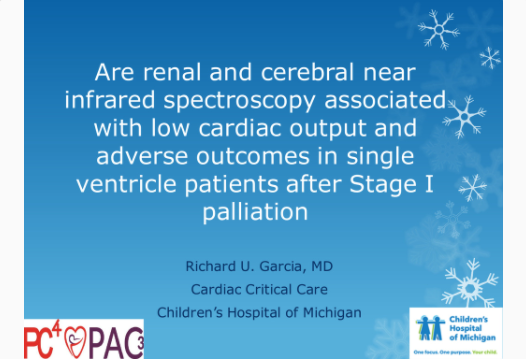 Renal and Cerebral Infrared Spectroscopy Association with LCOS and Outcomes