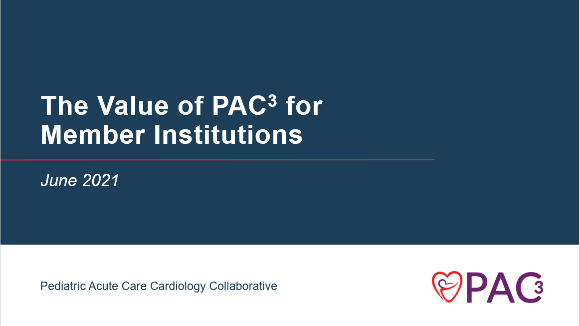 The Value of PAC3 for Member Institutions