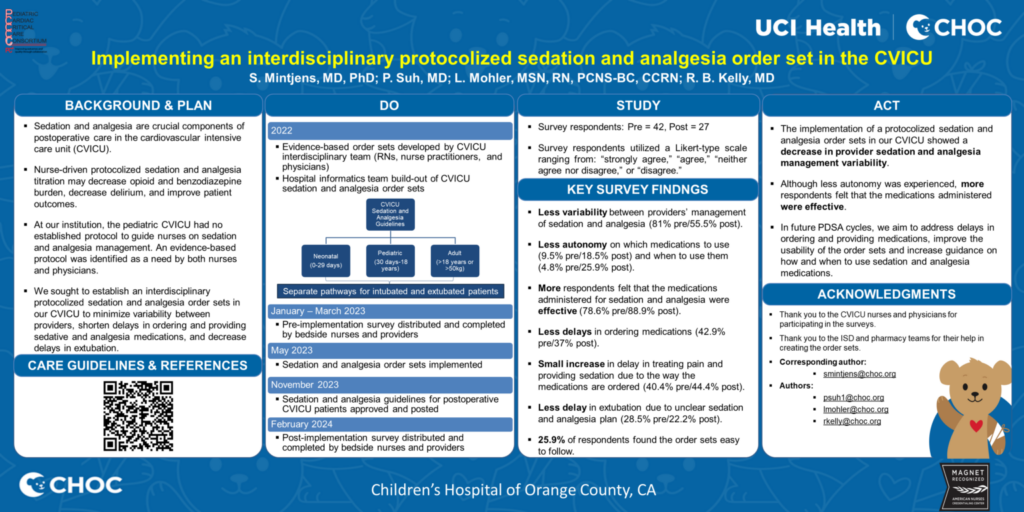 Implementing an interdisciplinary protocolized sedation