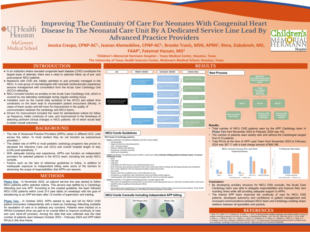 Improving the continuity of care for neonates